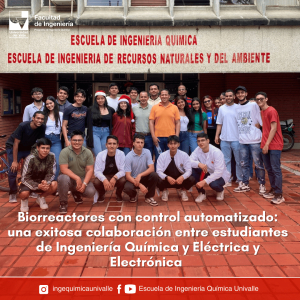 Diseño e Implementación de Sensores de bajo costo en Biorreactores para la Producción de Hidrógeno. Una exitosa colaboración entre estudiantes de la escuela de Ingeniería Química e Ingeniería Eléctrica y Electrónica