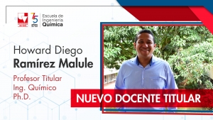 Howard Ramírez, nuevo profesor titular.