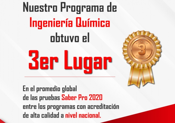 Programa de Ingeniería Química de la Universidad del Valle: 3er lugar en pruebas Saber Pro