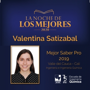¡Enhorabuena, Valentina! Mejor Saber Pro 2019 en Cali y el Valle del Cauca